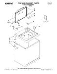 Diagram for 01 - Top And Cabinet Parts