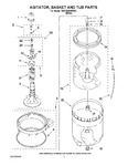 Diagram for 03 - Agitator, Basket And Tub Parts