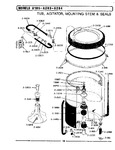 Diagram for 09 - Tub, Agitator, Mounting Stem & Seal