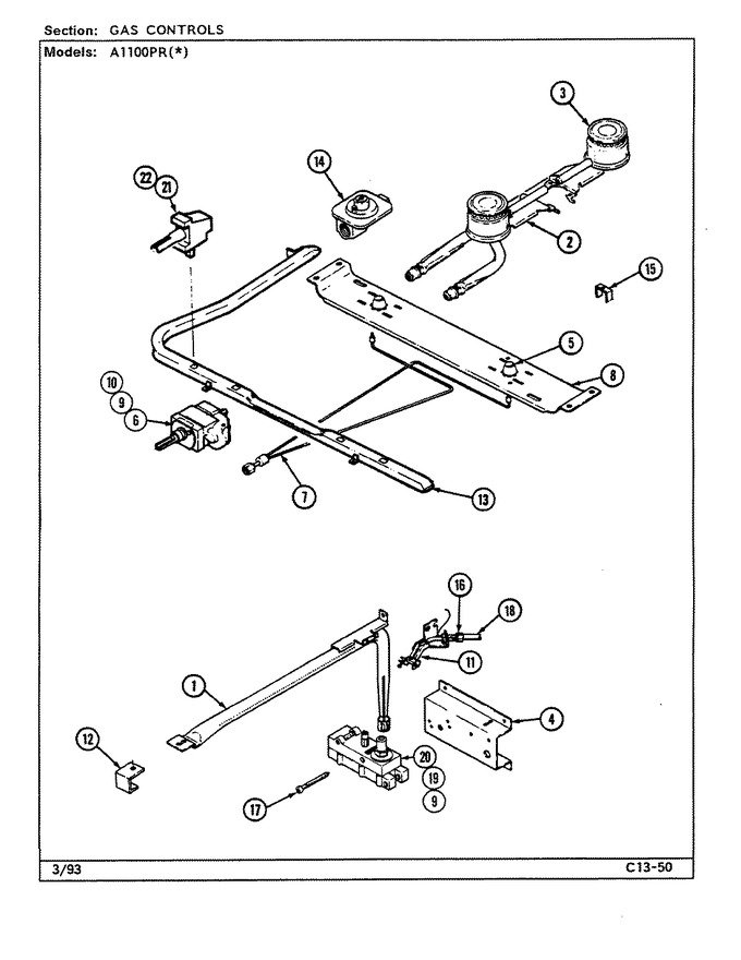 Diagram for A1100PRW