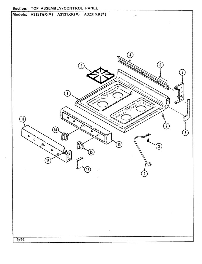 Diagram for A3131XRW