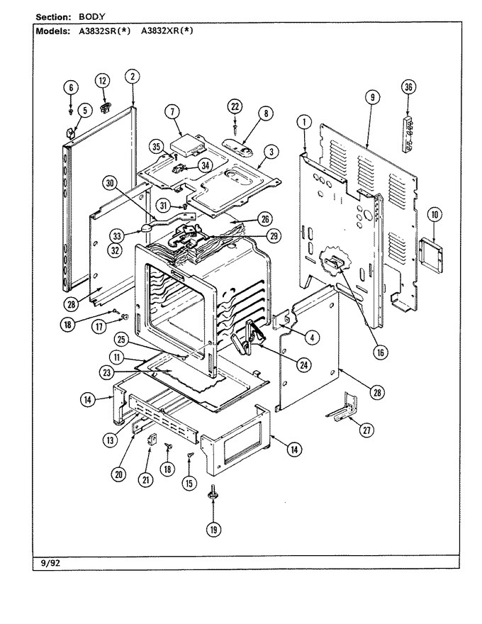 Diagram for A3832XRW