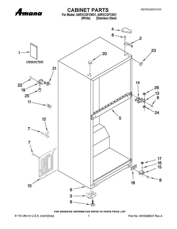 Diagram for A8RXCGFXS01