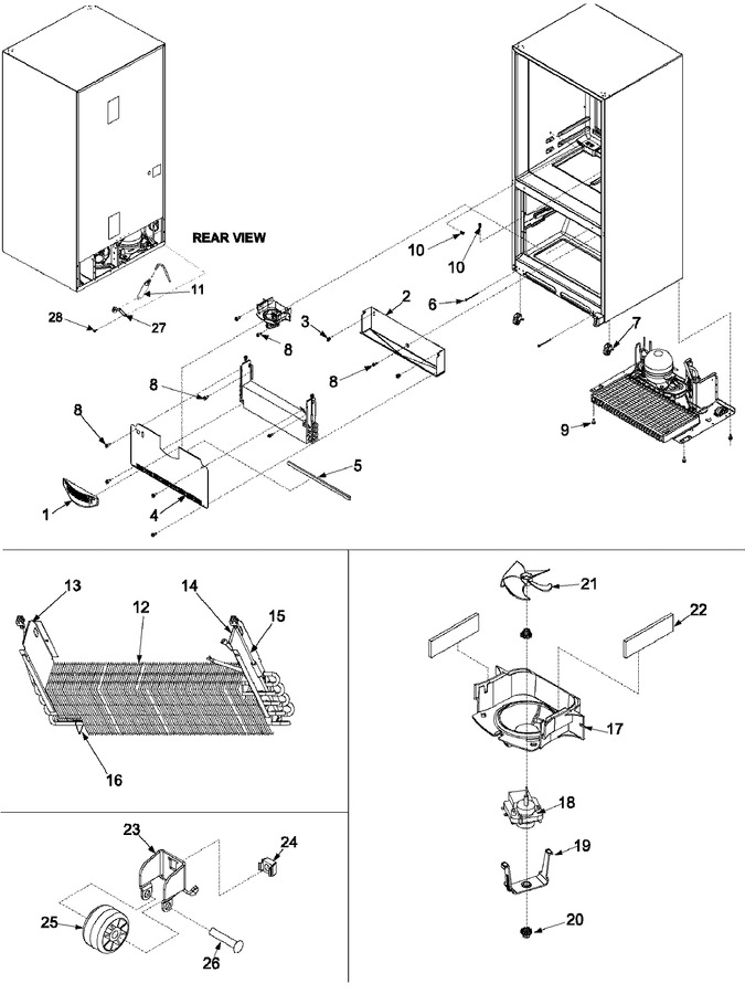 Diagram for ARB220ZCW (BOM: PARB220ZCW0)