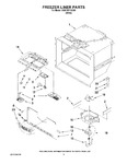 Diagram for 03 - Freezer Liner Parts