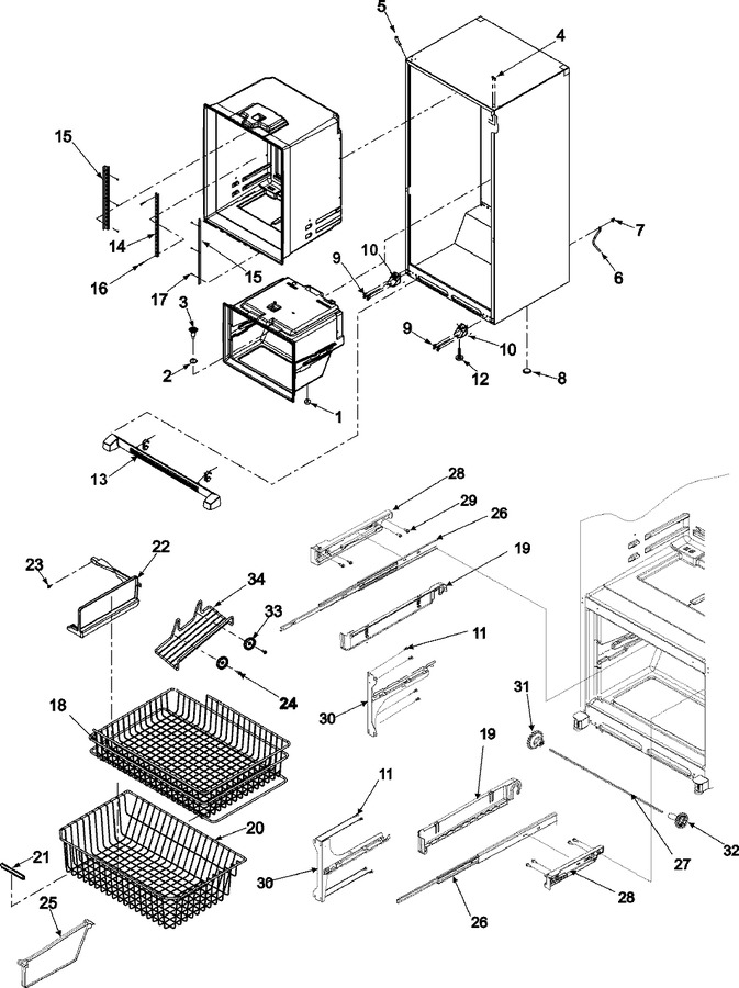 Diagram for ABB2222FEW (BOM: ABB2222FEx0)