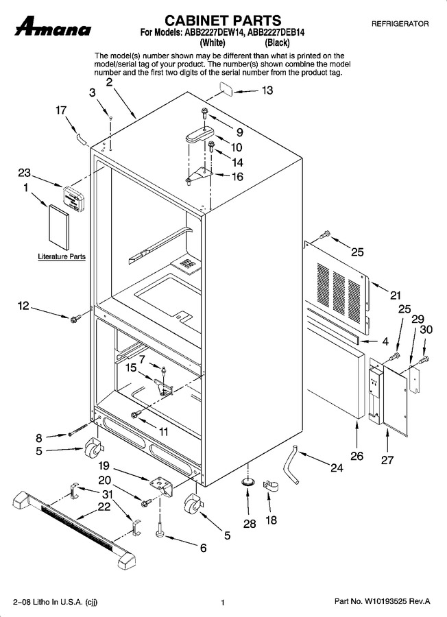 Diagram for ABB2227DEW14