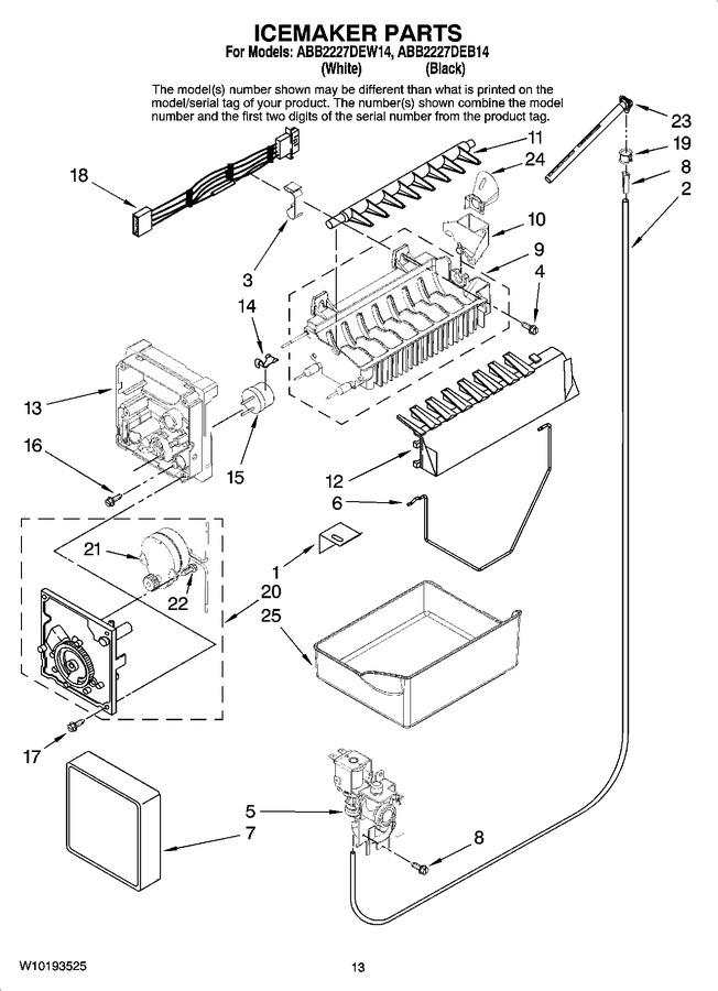 Diagram for ABB2227DEB14