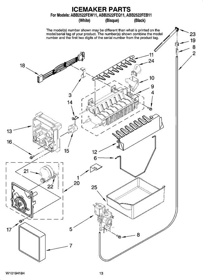 Diagram for ABB2522FEB11