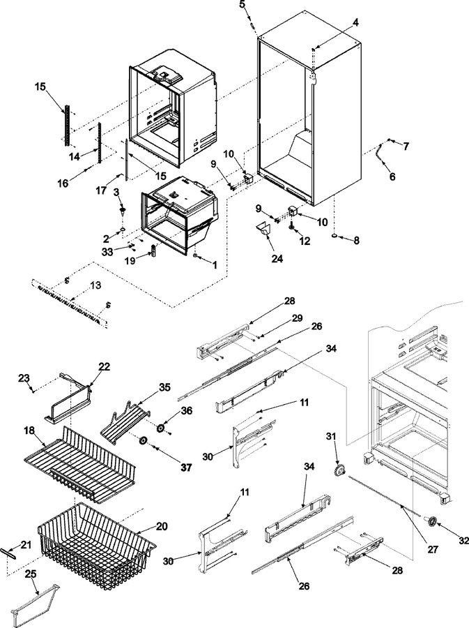 Diagram for ABB2527DES