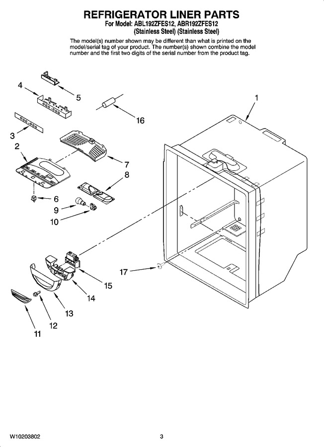 Diagram for ABR192ZFES12