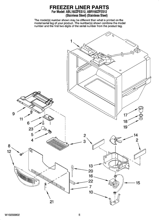 Diagram for ABR192ZFES12