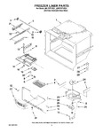 Diagram for 03 - Freezer Liner Parts