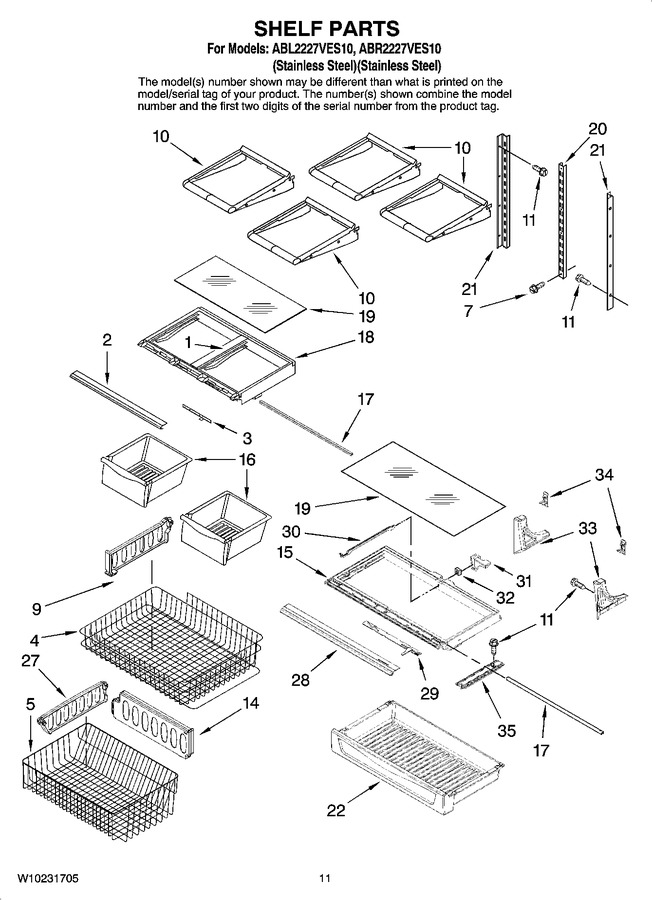 Diagram for ABR2227VES10