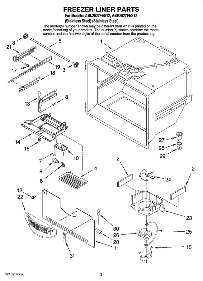 Diagram for ABR2527FES12