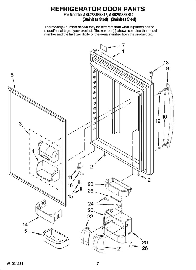 Diagram for ABR2533FES12