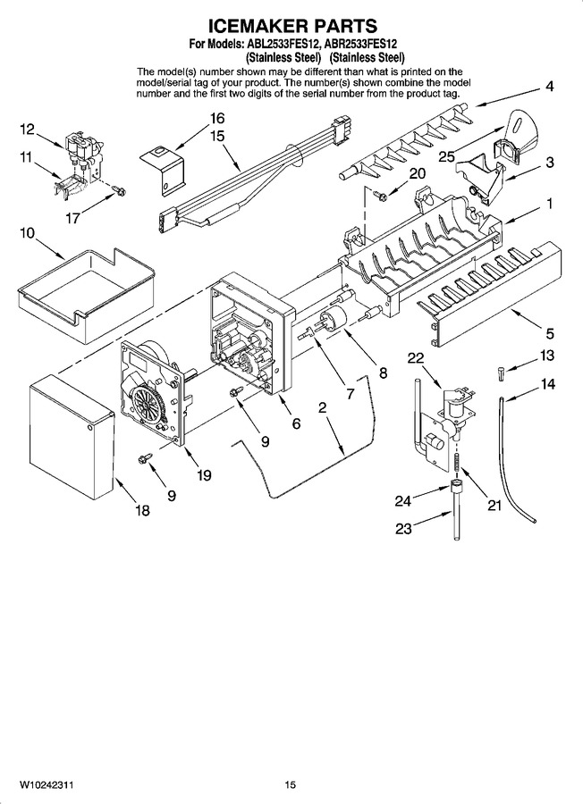 Diagram for ABR2533FES12