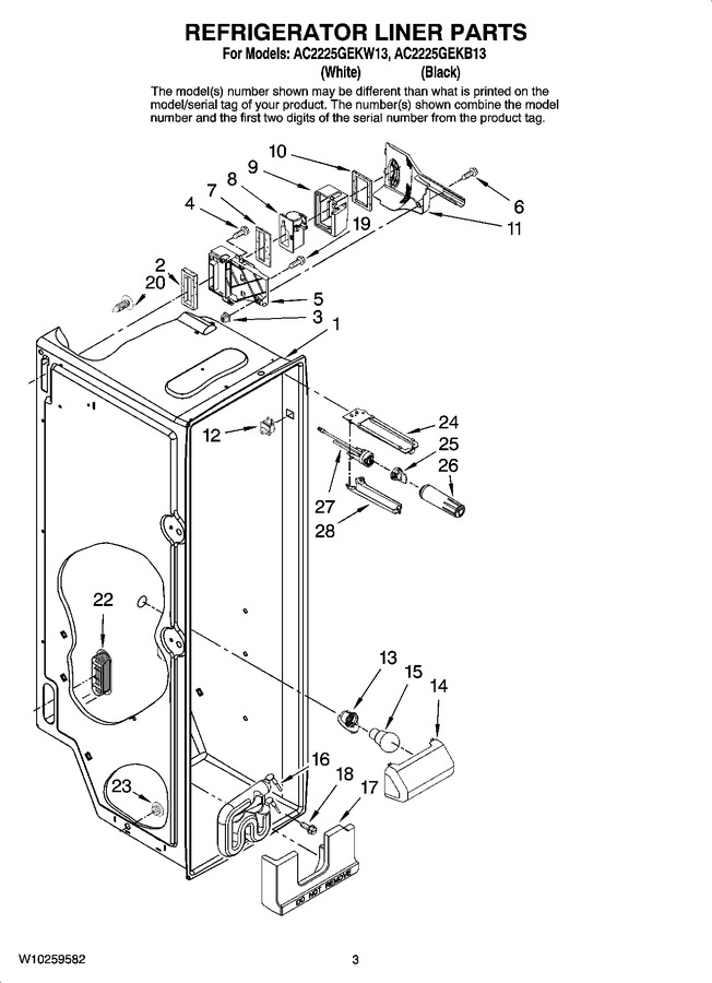 Diagram for AC2225GEKW13