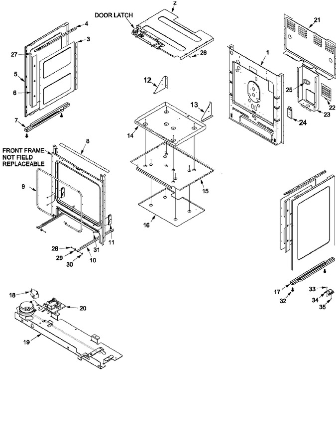 Diagram for DCF4205AW (BOM: PDCF4205AW1)