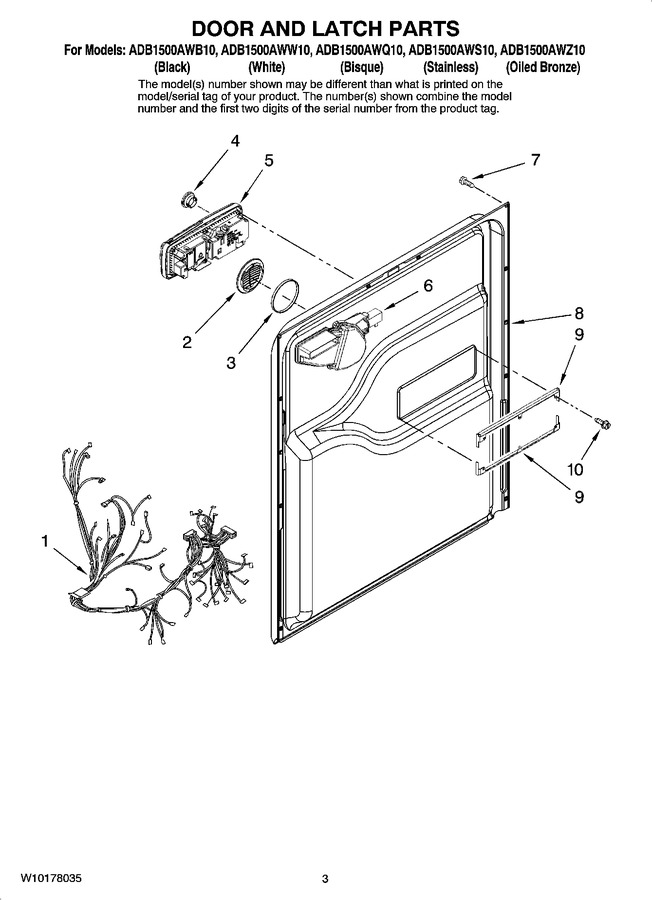 Diagram for ADB1500AWZ10