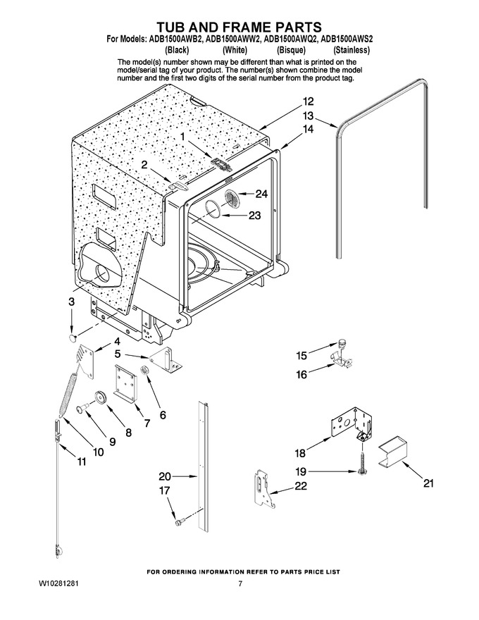 Diagram for ADB1500AWW2