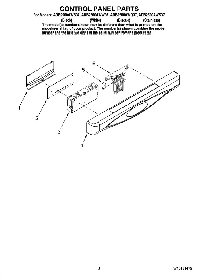 Diagram for ADB2500AWW37