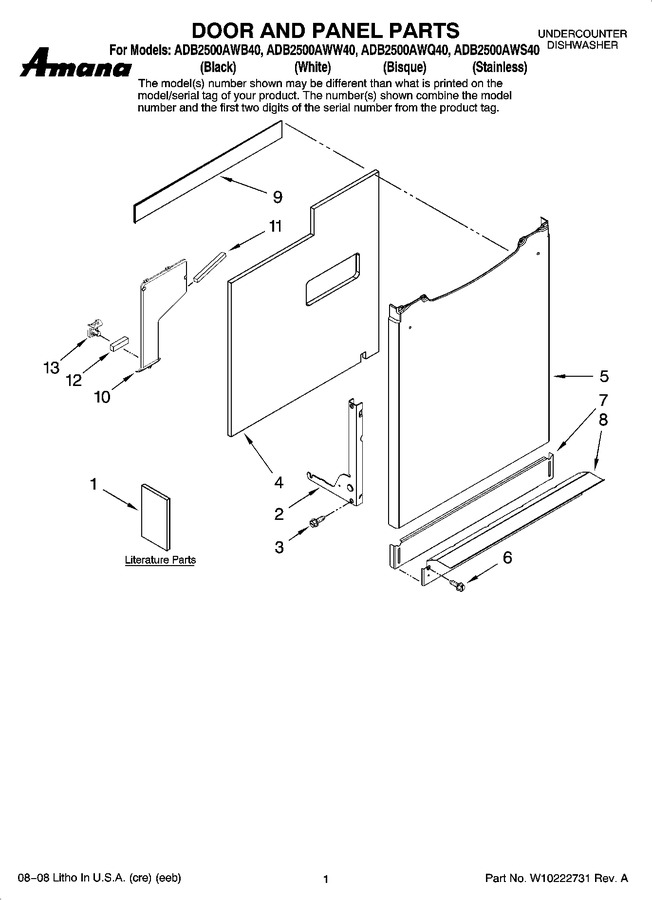 Diagram for ADB2500AWQ40