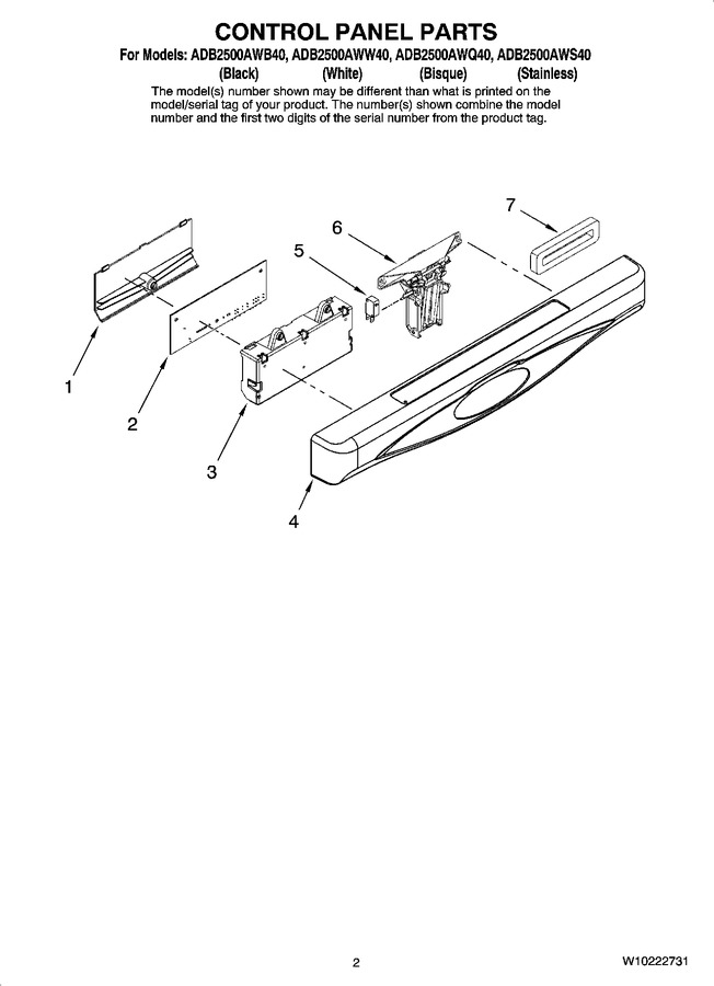 Diagram for ADB2500AWS40