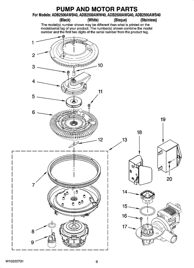 Diagram for ADB2500AWB40