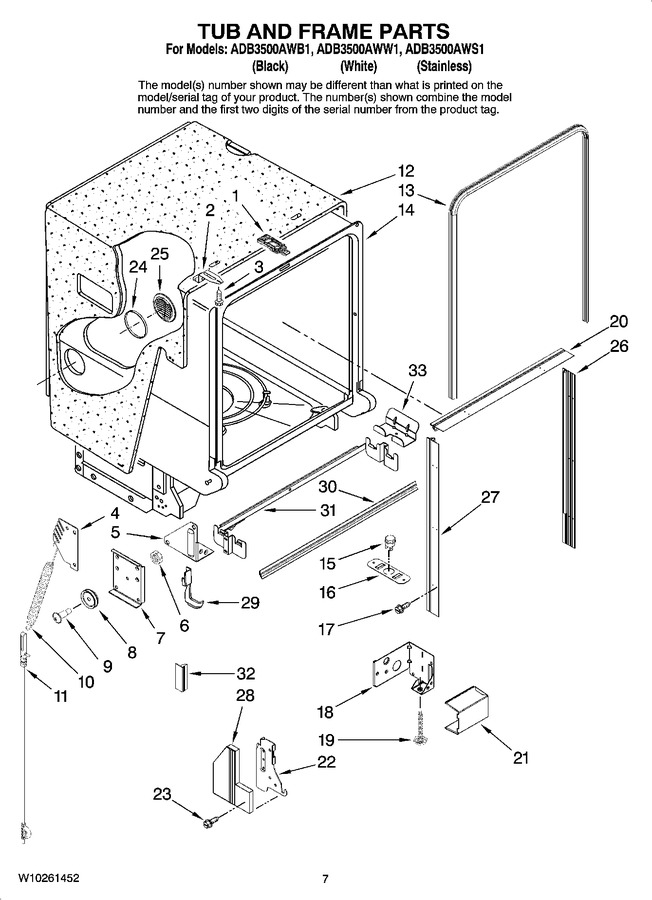 Diagram for ADB3500AWW1