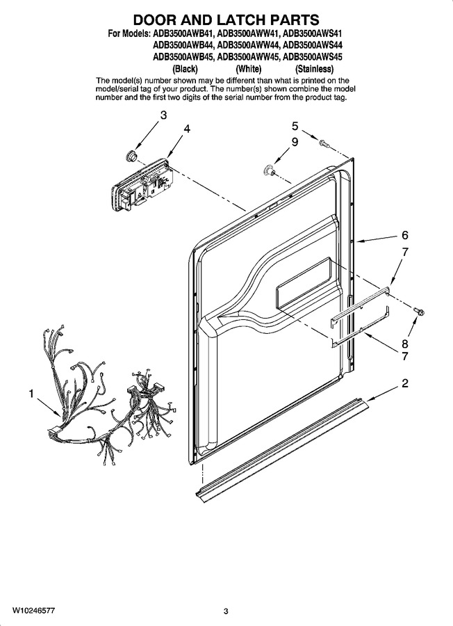 Diagram for ADB3500AWS41