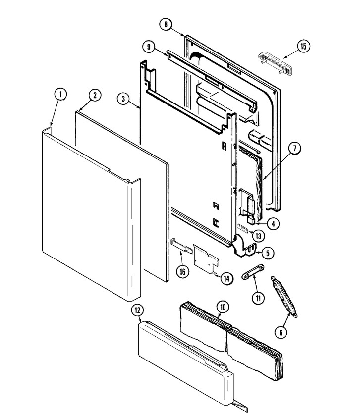 Diagram for DDW361RAB