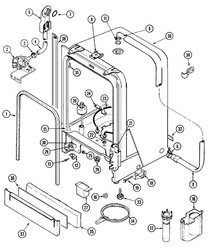 Diagram for ADW862EAW (BOM: PADW862EAW0)