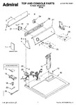 Diagram for 01 - Top And Console Parts