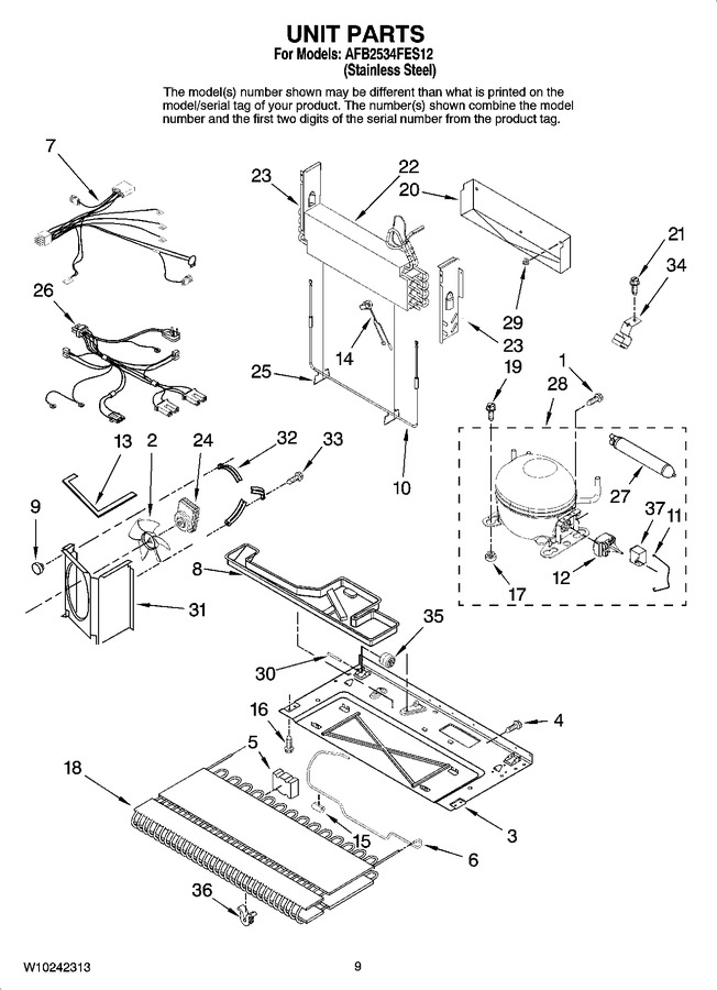 Diagram for AFB2534FES12