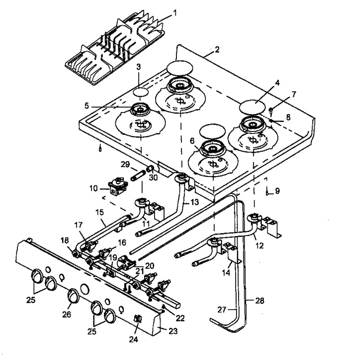 Diagram for AGC585WW (BOM: P1143082N)