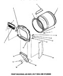 Diagram for 04 - Fr Blkhd, Air Duct, Felt Seal & Cylinder