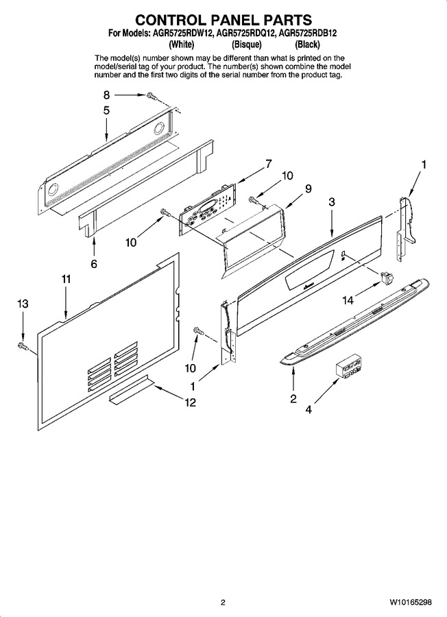 Diagram for AGR5725RDW12