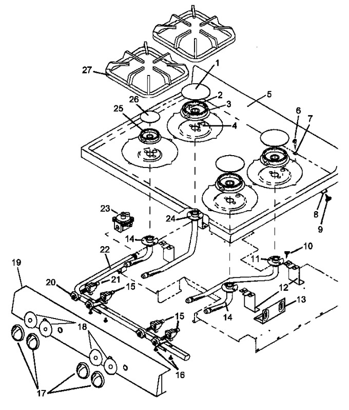 Diagram for AGS751W1 (BOM: P1141273N W)