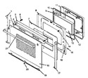 Diagram for 07 - Oven Door Assy