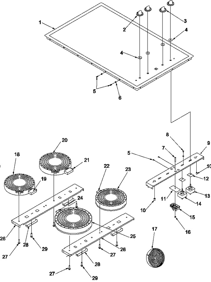 Diagram for CAK2H30W1 (BOM: P1131596N W)