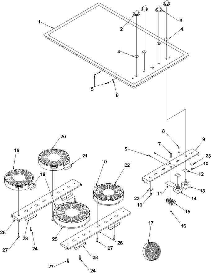 Diagram for AK2H36W3 (BOM: P1143706N W)