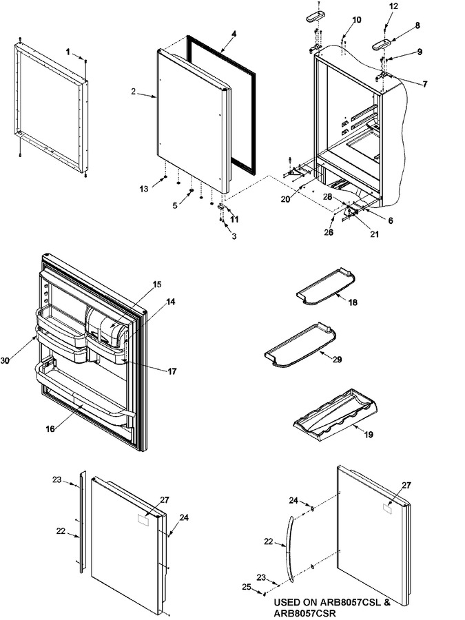 Diagram for ARB8057CW (BOM: PARB8057CW1)