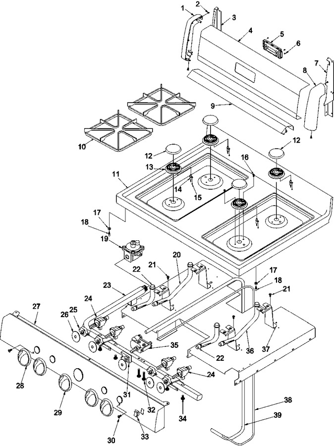 Diagram for ARG3600WW (BOM: P1143336NWW)