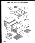 Diagram for 04 - Main Top And Oven Assy