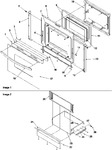 Diagram for 04 - Oven Door And Storage Door