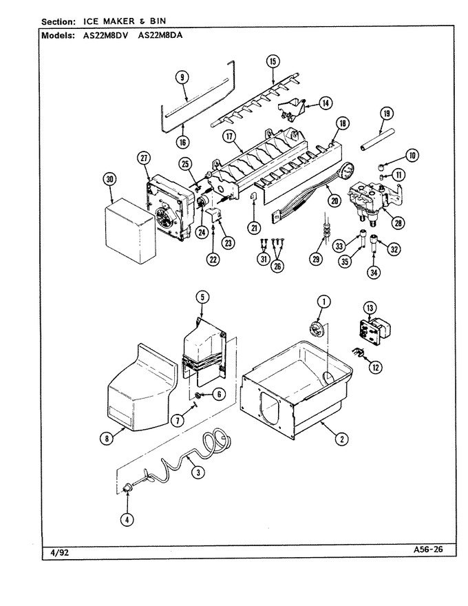 Diagram for AS22M8DV (BOM: DN33B)