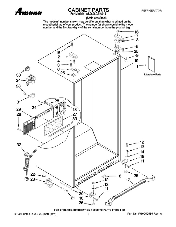 Diagram for AS2626GEKS14