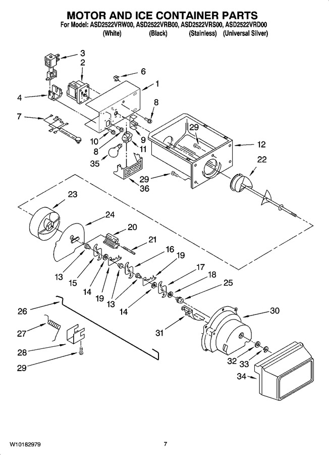 Diagram for ASD2522VRW00