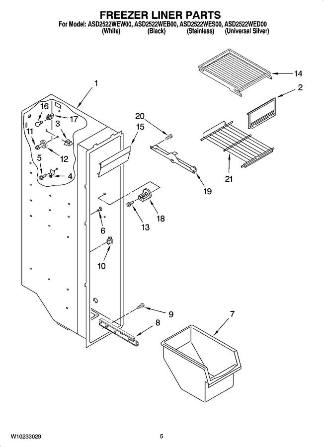 Diagram for ASD2522WED00